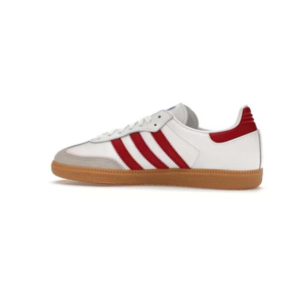 Adidas Samba OG Men\'s White Burgundy Leather Sneaker 13 NWOB main image 7